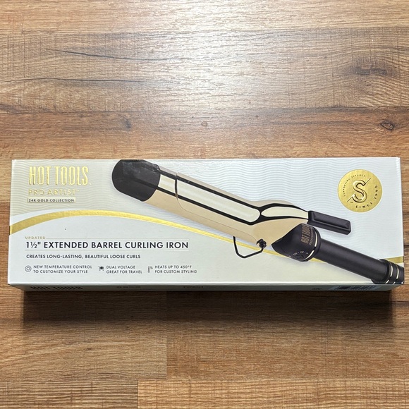 Hot Tools Pro Artist Gold Curling Iron - Picture 1 of 2